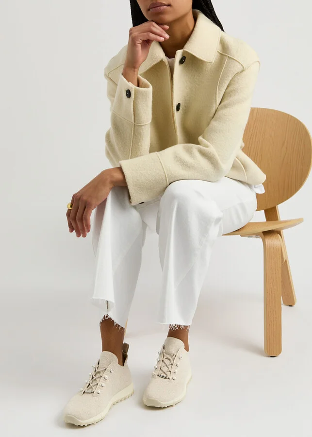 Jimmy Choo Veles Knitted Cashmere Trainers - Image 5