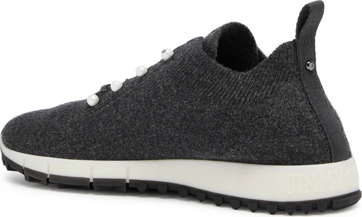 Jimmy Choo Veles Knitted Cashmere Trainers - Image 7