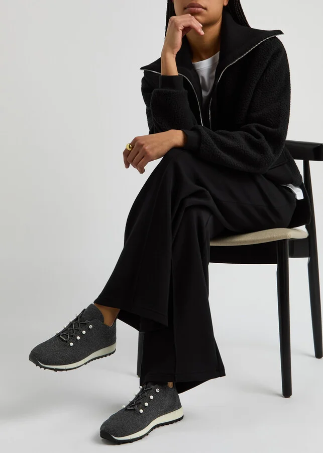 Jimmy Choo Veles Knitted Cashmere Trainers - Image 10