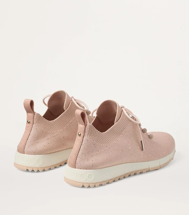 Jimmy Choo Veles Knitted Glitter Sneakers - Image 2
