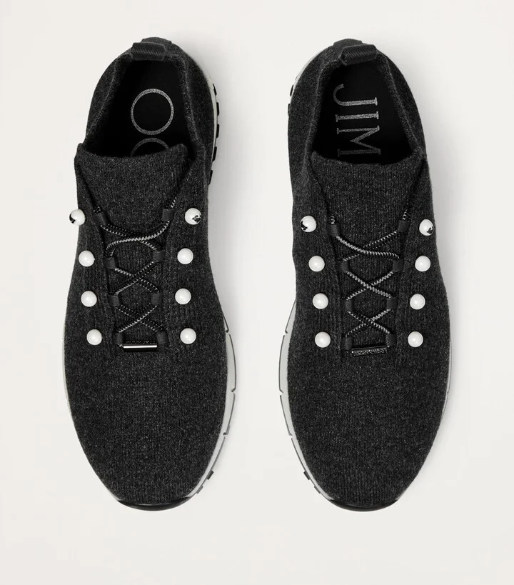 Jimmy Choo Veles Knitted Glitter Sneakers - Image 5