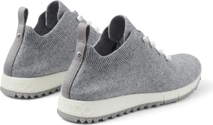 Jimmy Choo Veles Pearl Embellished Sneakers - Image 3