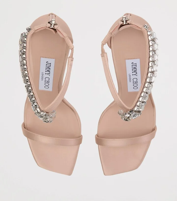 Jimmy Choo Verity 100 Satin Heeled Sandals - Image 2