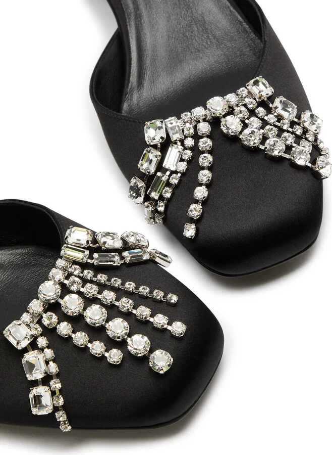 Jimmy Choo Verity 45 Crystal-embellished Satin Pumps - Image 3