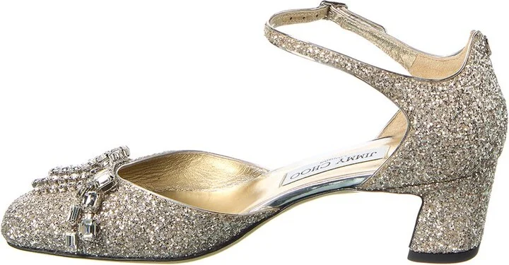 Jimmy Choo Verity/Bh 45 Glitter Pump - Image 2