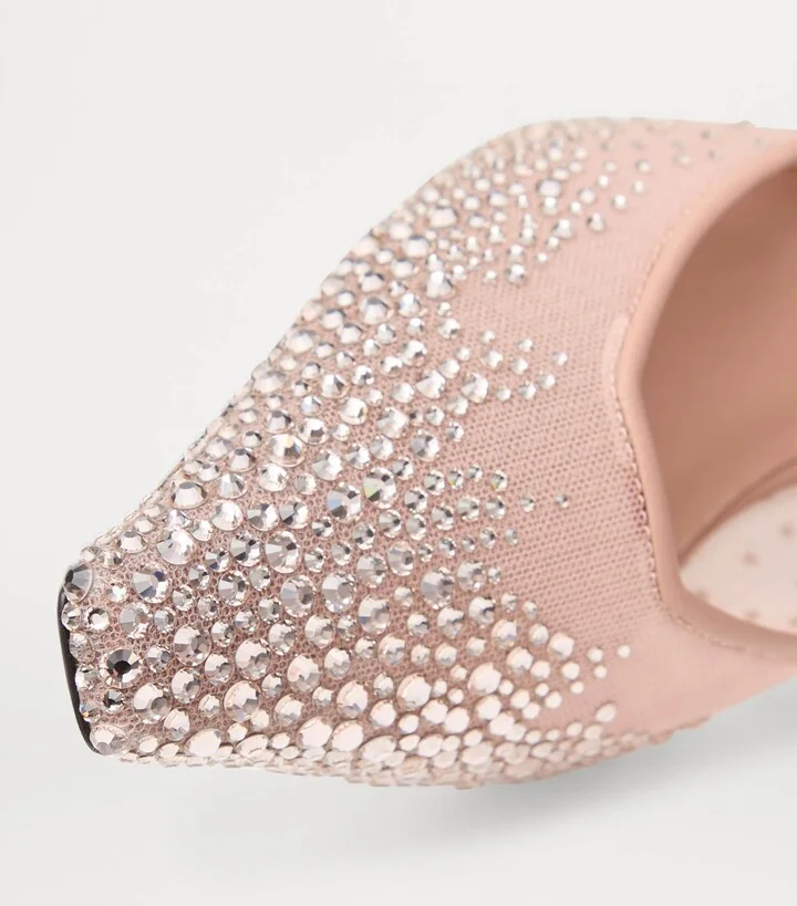 Jimmy Choo Vivi 65 Mesh Embellished Mules - Image 3