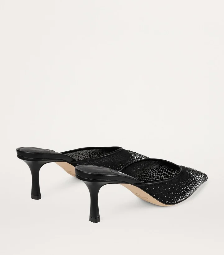 Jimmy Choo Vivi 65 Mesh Embellished Mules - Image 3