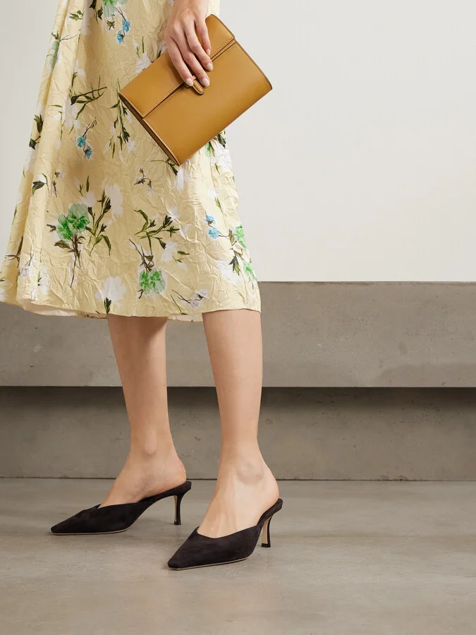 Jimmy Choo - Vivi 65 Suede Mules - Brown - Image 2