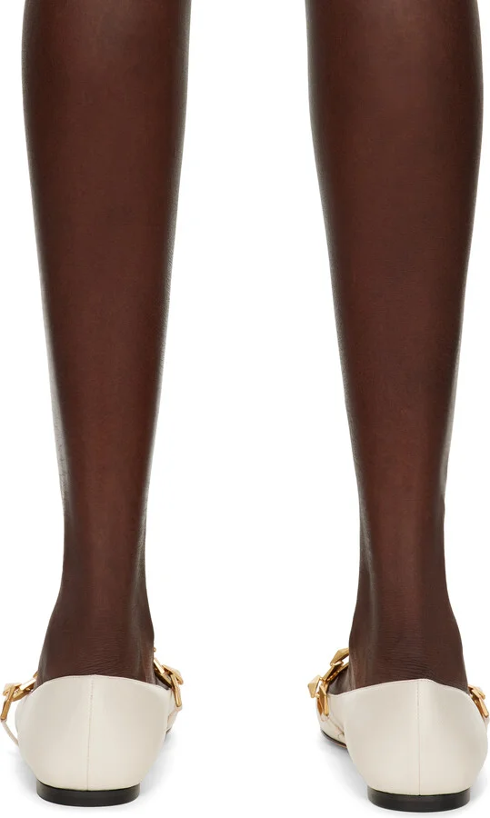 Jimmy Choo White Diamond Tilda Ballerina Flats - Image 2