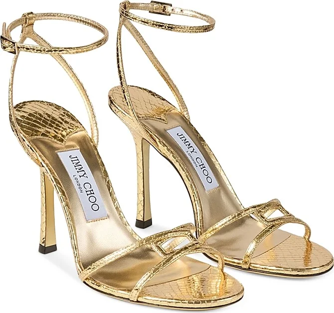Jimmy Choo Women's 1998 Leo 100 High Heel Sandals