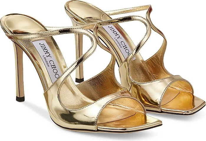 Jimmy Choo Women's Anise 95 Strappy High Heel Slide Sandals
