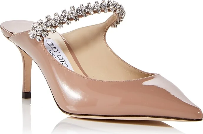 Jimmy Choo Women's Bing 65 Embellished High Heel Mules