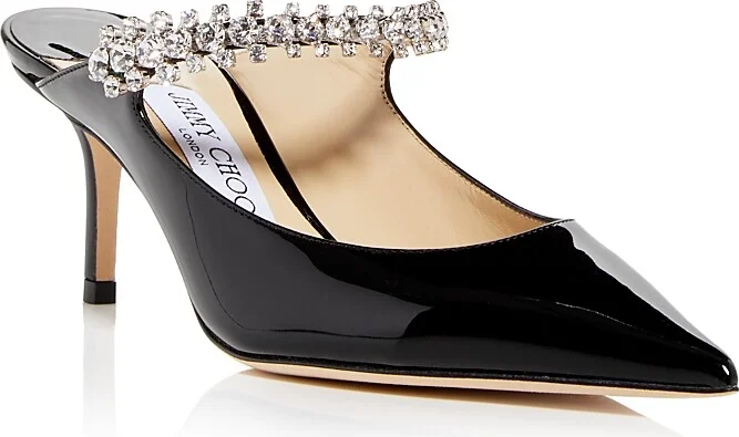 Jimmy Choo Women's Bing 65 Embellished High Heel Mules