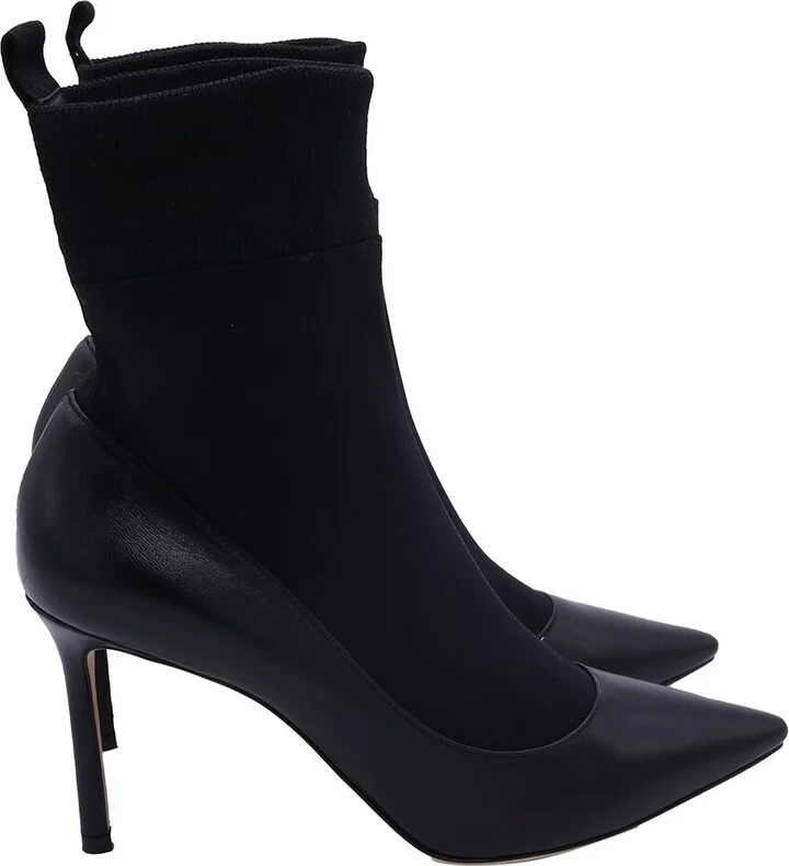 Jimmy Choo Women's Leather Brandon Bootie (Authentic Pre-Loved)