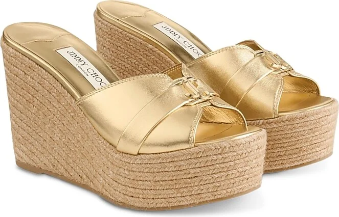 Jimmy Choo Women's Leda 100 Wedge Sandals