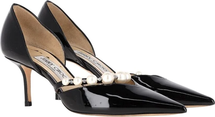 Jimmy Choo Women's Patent Aurelie 65 Embellished Pump (Authentic Pre-Loved)