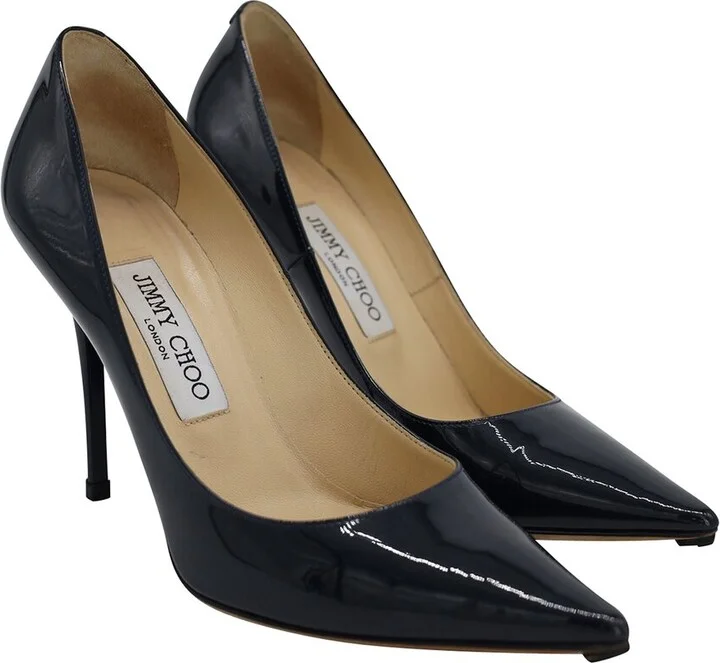 Jimmy Choo Women's Patent Leather Romy Pointy Toe Pump (Authentic Pre-Loved)