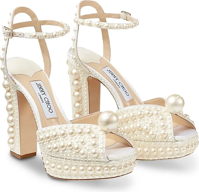 Jimmy Choo Women's Sacaria 120 Embellished Sandals
