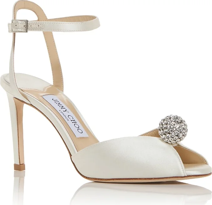 Jimmy Choo Women's Sacora 85 Ball Embellished Sandals