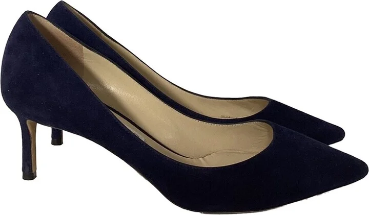 Jimmy Choo Women's Suede Romy 60 Pump (Authentic Pre-Loved)
