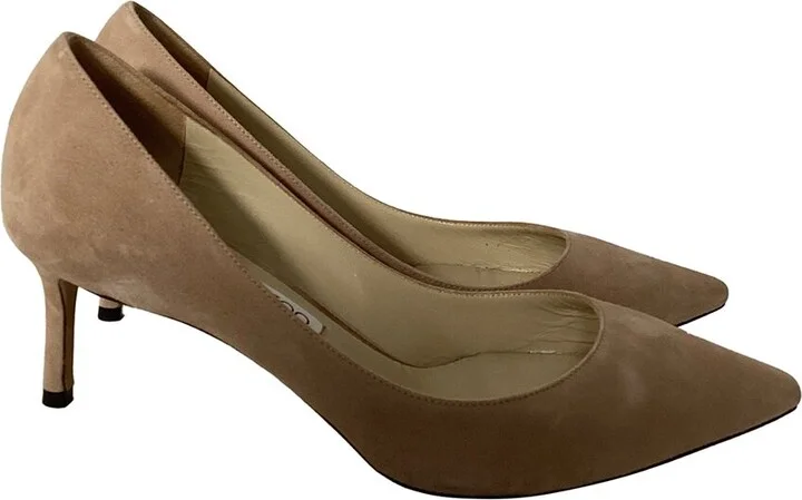 Jimmy Choo Women's Suede Romy 60 Pump (Authentic Pre-Loved)