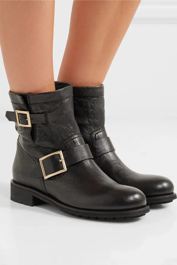Jimmy Choo - Youth Leather Ankle Boots - Black - Image 2