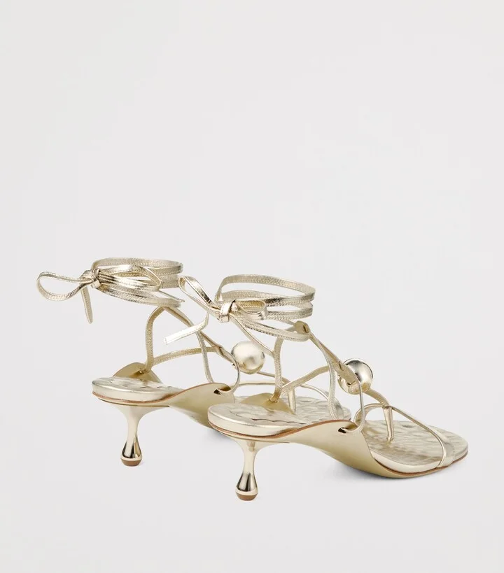Jimmy Choo Zyra 50 Leather Heeled Sandals - Image 3