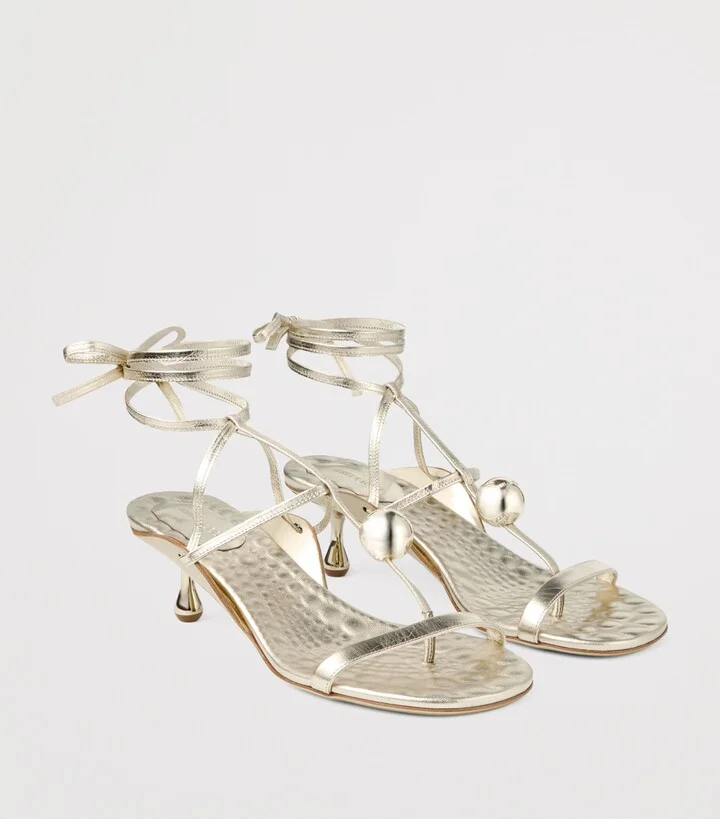 Jimmy Choo Zyra 50 Leather Heeled Sandals - Image 4