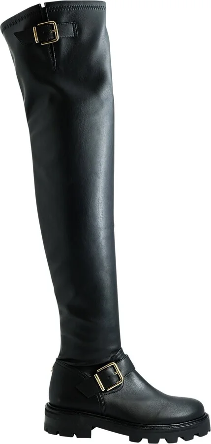 Jimmy Chooleather Biker Over The Knee Boots
