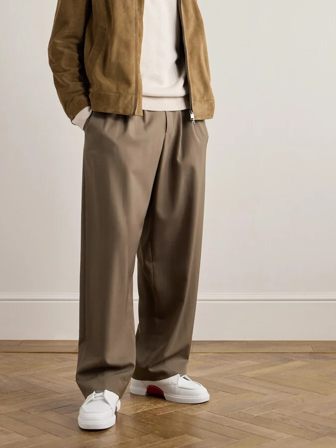 Jimmy Rubber-Trimmed Leather Sneakers - Image 2