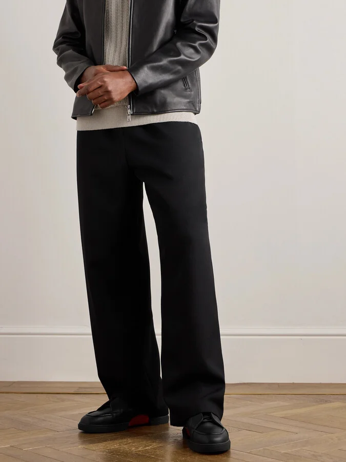 Jimmy Rubber-Trimmed Leather Sneakers - Image 2
