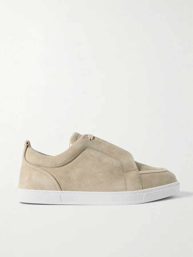 Jimmy Rubber-Trimmed Suede Sneakers