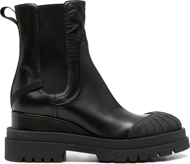 Jiro leather ankle-length boots