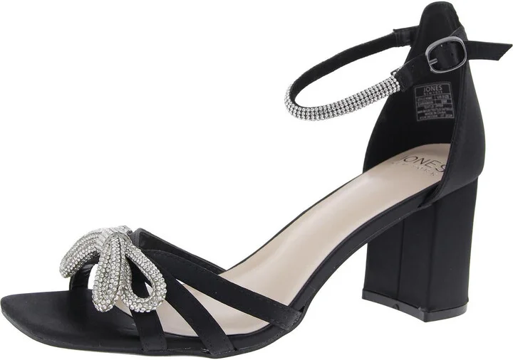 JNYEARAMAN Womens Bow Manmade Ankle Strap