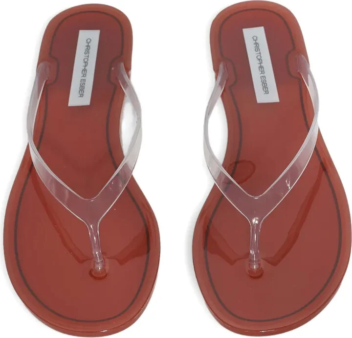 Jo clear-strap flip flops - Image 2