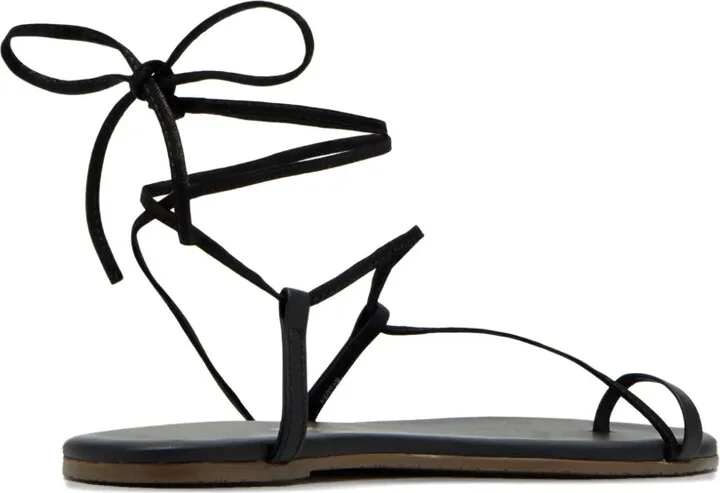 Jo leather lace-up sandals - Image 4