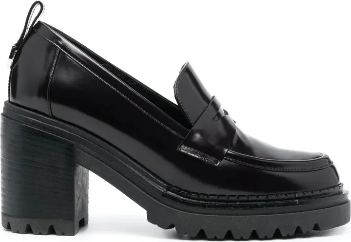 Joan 90mm leather loafers