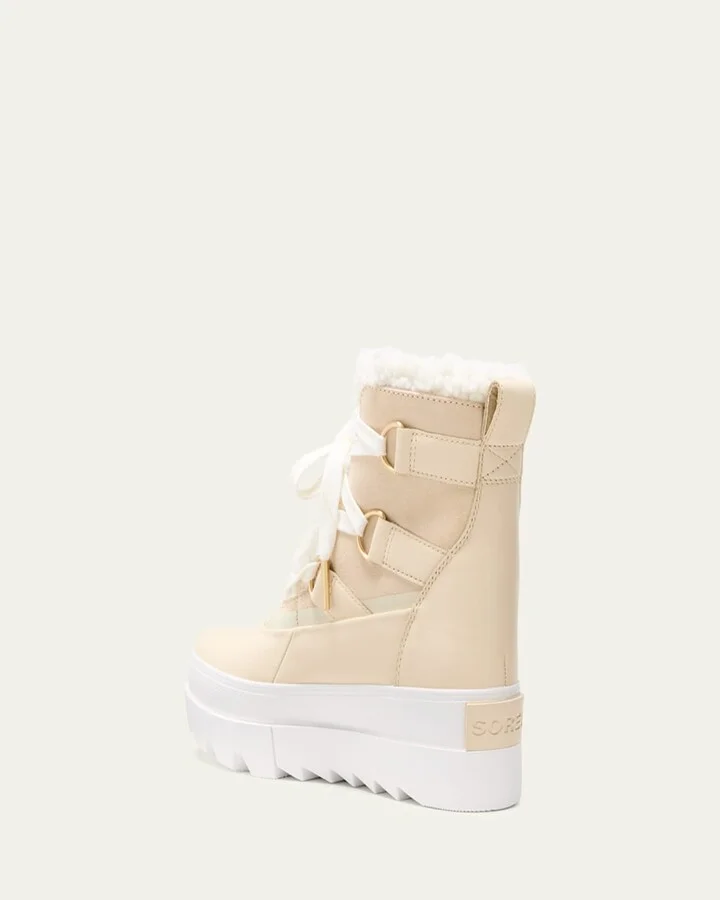 Joan Of Arctic Leather Faux-Fur Snow Booties - Image 2