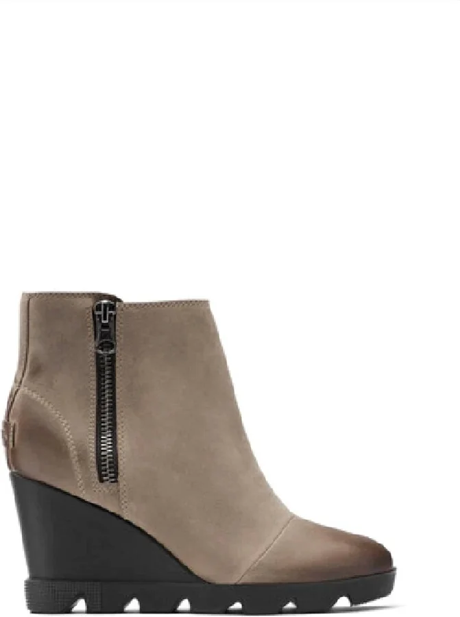 Joan Uptown Zip Bootie In Khaki,black