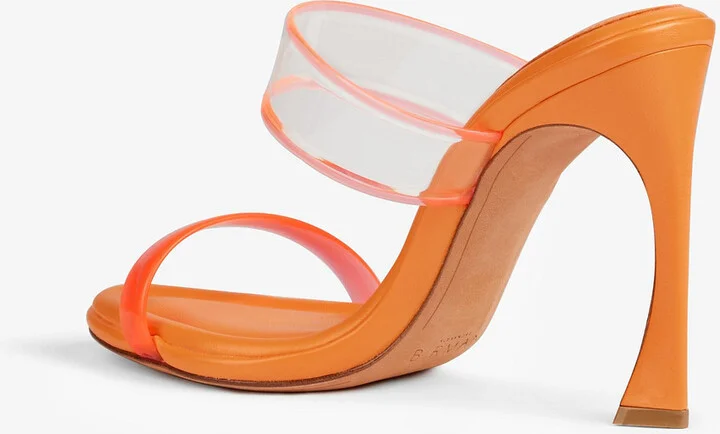 Joanna leather and PVC mules - Image 3