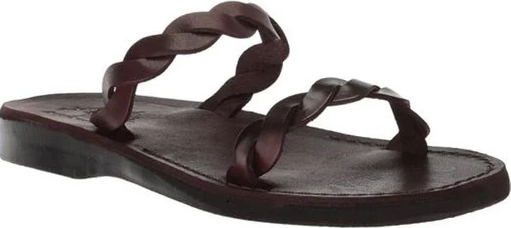 Joanna - Leather Braided Strap Sandal - Womens Sandals