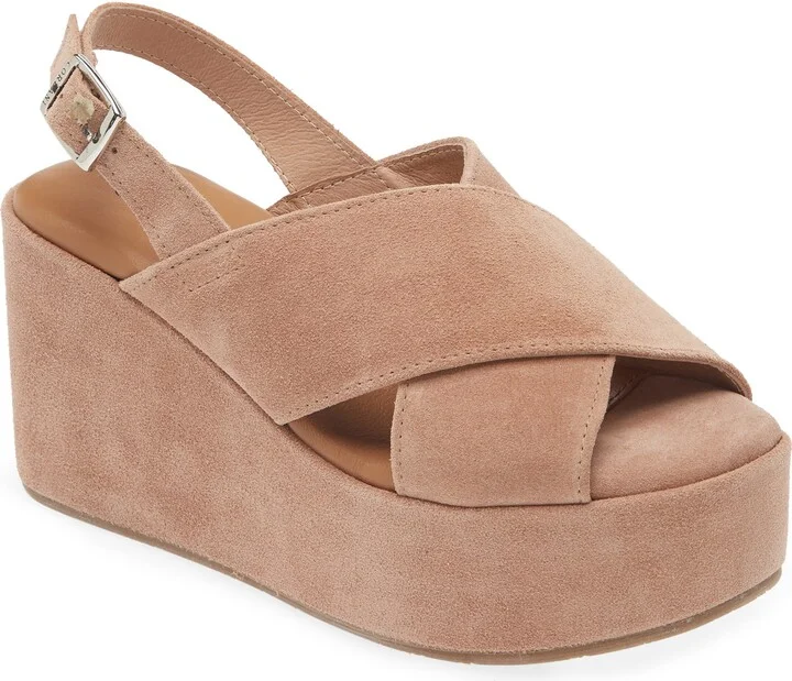Joanna Slingback Platform Wedge Sandal