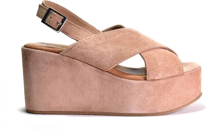 Joanna Wedge In Coccio Suede