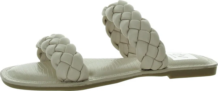 JOCEE Womens Strappy Braided Slide Sandals