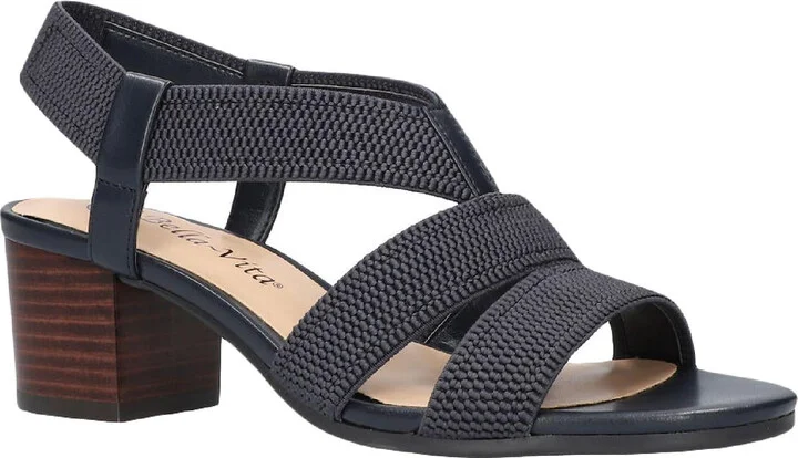 Jodi Womens Woven Slingback Heel Sandals
