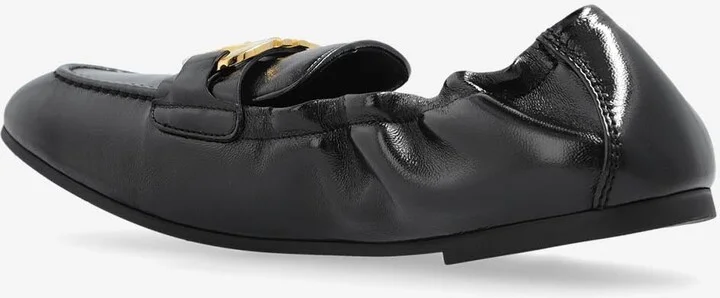 Jodie Elasticated Leather Loafers - Image 2