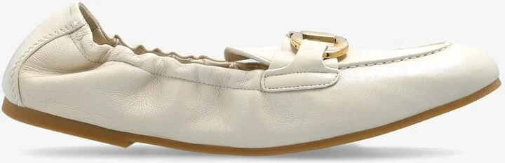Jodie Elasticated Leather Loafers
