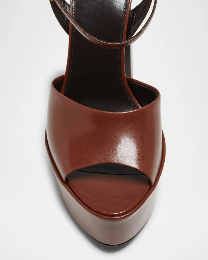Jodie Leather Ankle-Strap Platform Sandals - Image 6