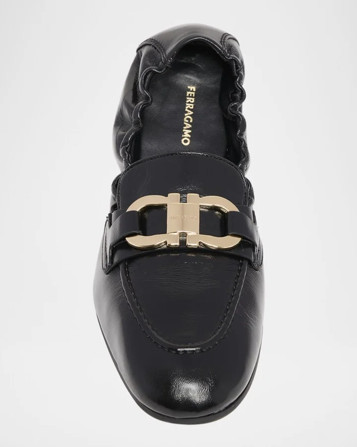 Jodie Leather Gancio Loafers - Image 2