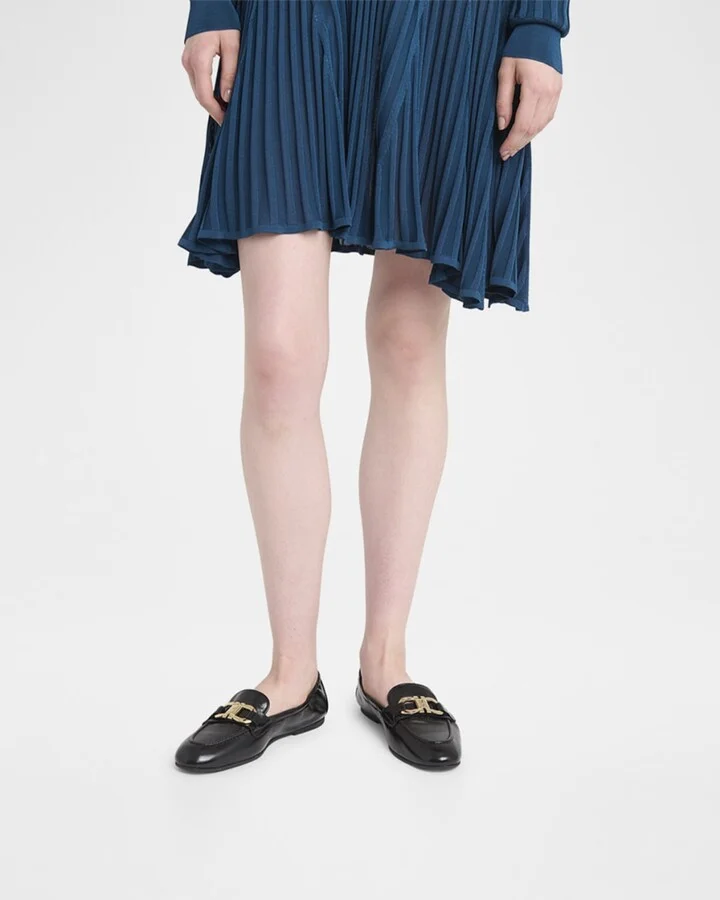 Jodie Leather Gancio Loafers - Image 3